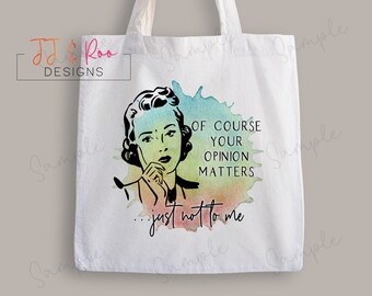 Funny Retro Housewife Design Reusable Tote Bag | Adult Humour Sarcastic Quotes | Eco Shopping Bag | Bag for Life | Choose Design