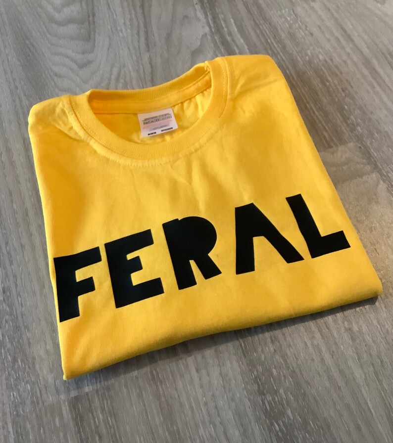 Feral Kids Slogan T Shirt | Funny Child’s Quote Top | Unisex T-Shirt | Feral Child Novelty Top image 7