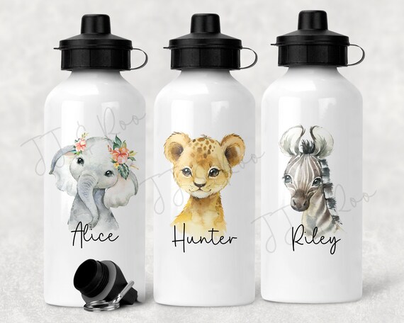 metal kids juice school water bottles