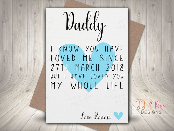 Loved you My Whole Life, Father's Day Greeting Card Loved you My Whole Life, Father's Day Greeting Card