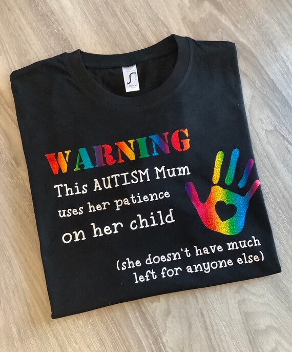 Autism Awareness Warning This Autism Mom T-Shirt Autism Awareness Warning This Autism Mom T-Shirt
