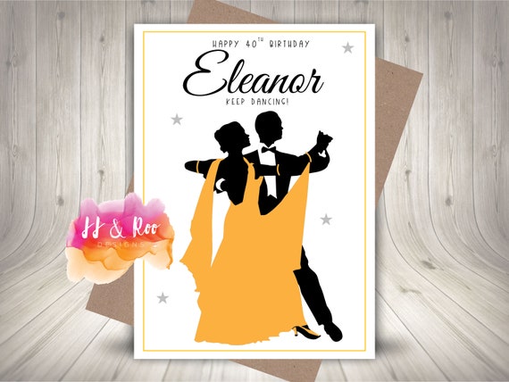 Personalised Ballroom Dancing Birthday Card | Strictly Fan | Dancer Card