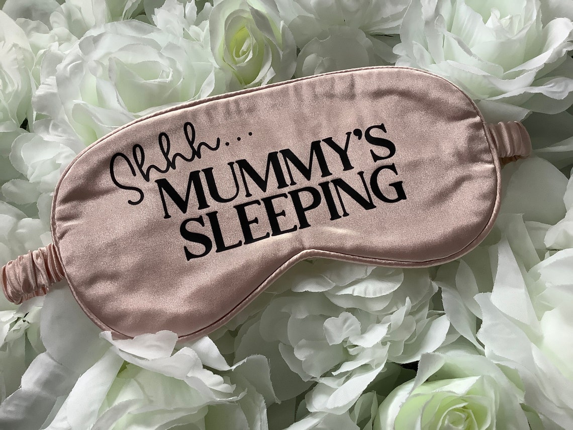 Shhh Mummy’s Sleeping Satin Sleep Mask With High Quality Material Is A Perfect Fit For Moms Who Have Difficulties in Their Sleep