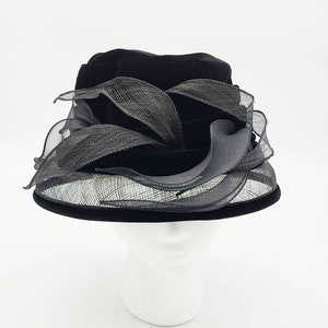 Marzi Beehive Hat in Black | Vintage | Handmade in Italy | 1960s | as sold by Neiman Marcus