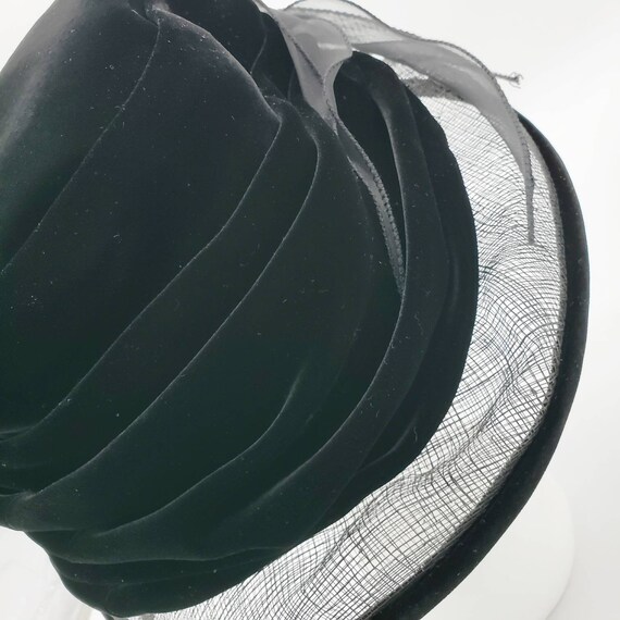 Marzi Beehive Hat in Black | Vintage | Handmade i… - image 8