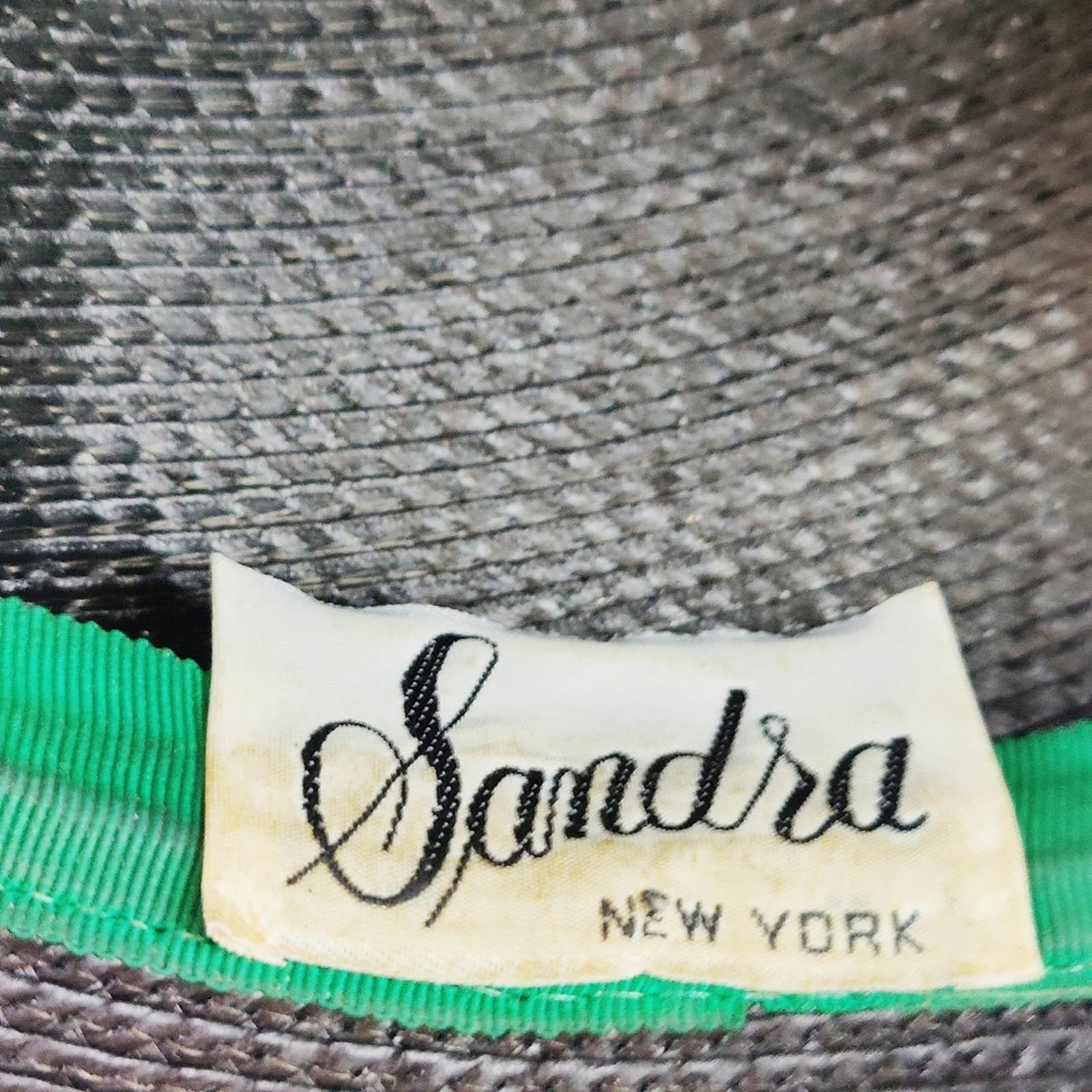 Vintage Straw Hat by Sandra New York - Etsy