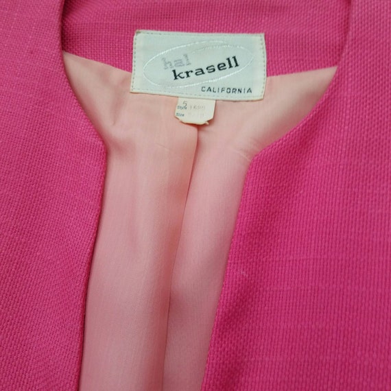 Hot Pink Linen Suit | Skirt & Jacket - image 3