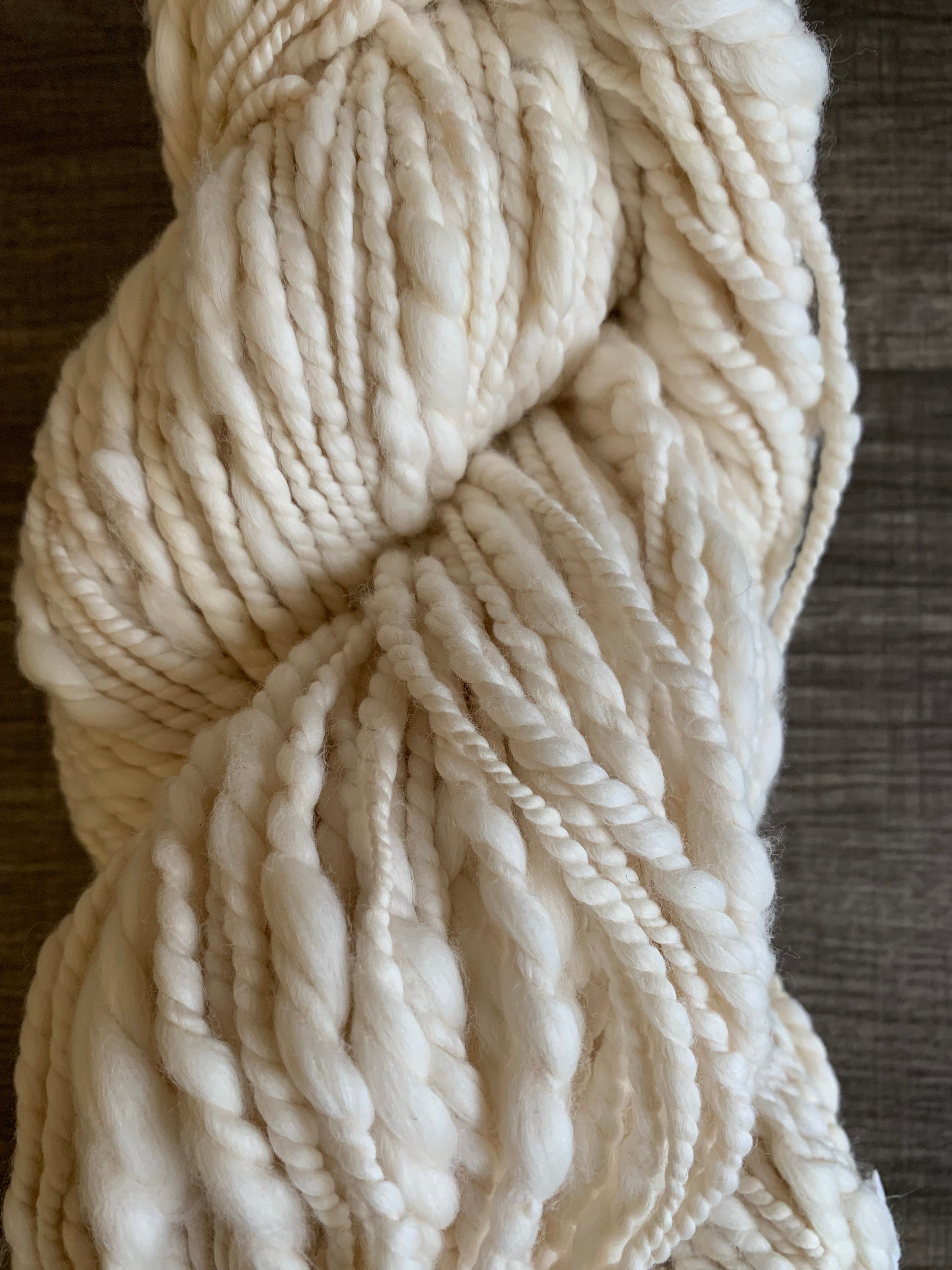 Handspun Egyptian Cotton Art Yarn Natural White Etsy