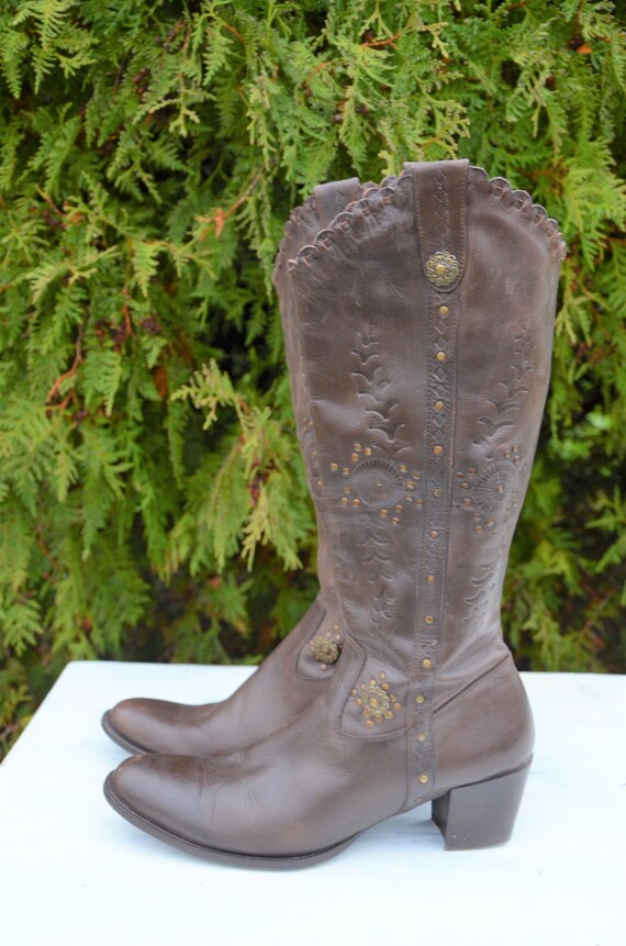 fall leather boots