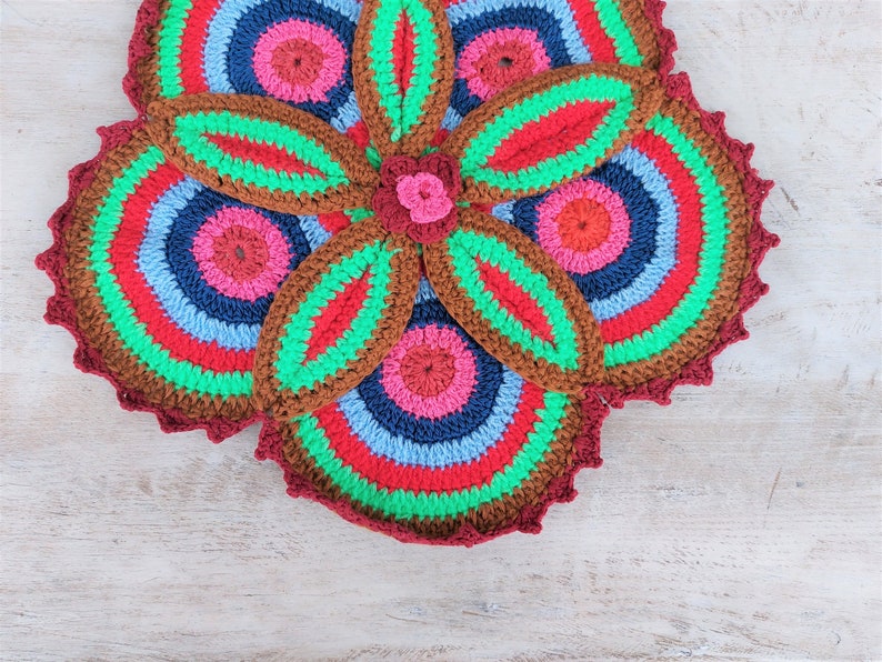 Handmade Crocheted Doilies Large Round Crochet Doily Boho Etsy Singapore