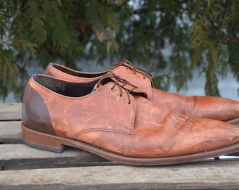 Brown men shoes, brown lace up shoes, plain toe shoes, men leather shoes, mens leather shoes, brown Oxford shoes, men shoes