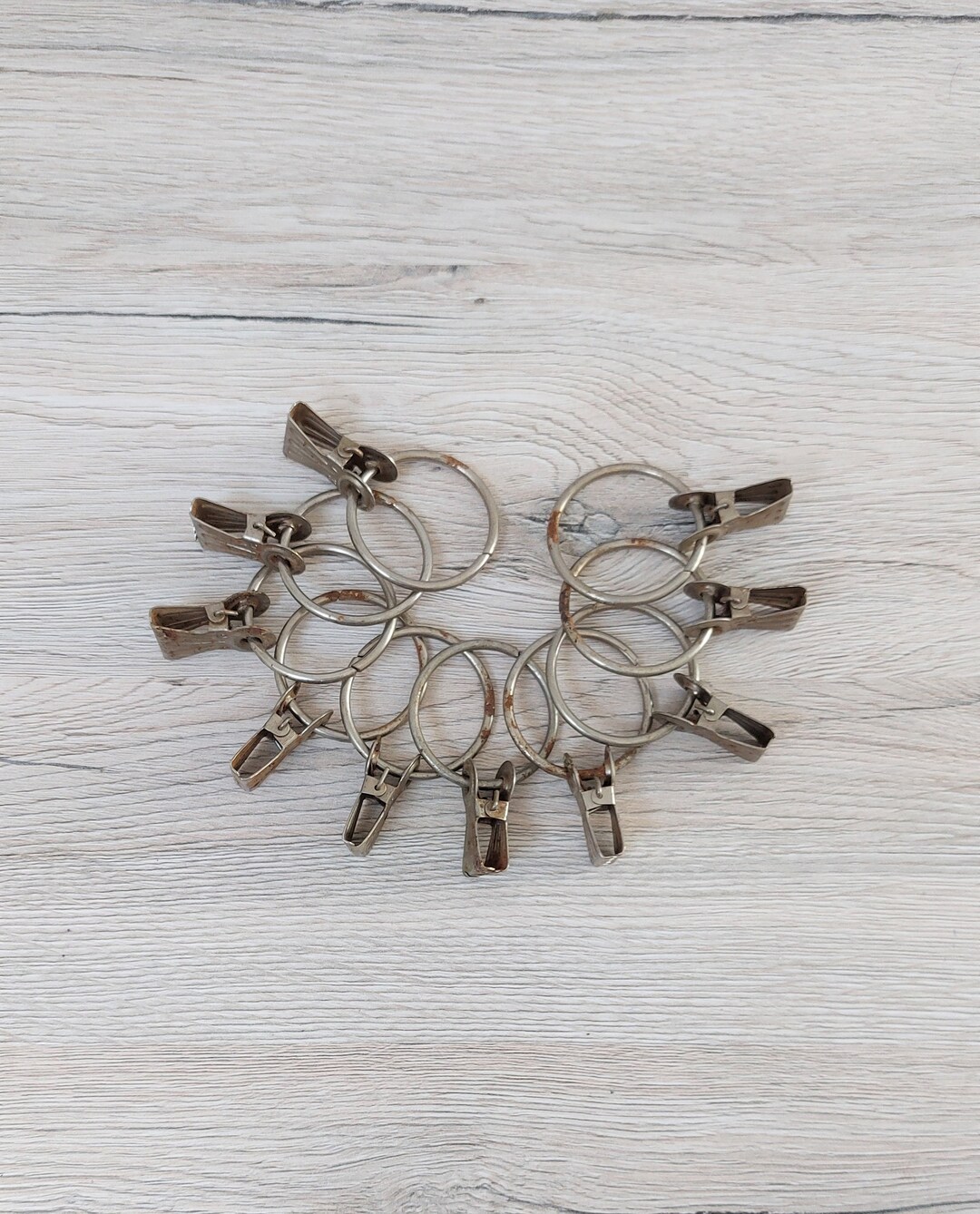 Set 10 Vintage Curtain Clips Curtains Holder Retro Curtain Rings With Clips Farmhouse Decor