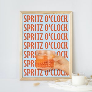 Striscione Spritz O'Clock Glitter Arancione Per Addio Al Nubilato E Decorazioni Feste - 2,4 M - 2