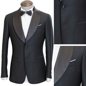 Mens Black Suits for Wedding Groom Business Casual Suits Bespoke for Men