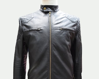 Custom Leather Jacket - Men's Leather Jacket - Motorcross Jacket - 100% Lambskin