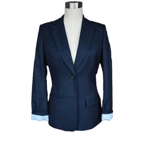 navy blue dress jacket womens