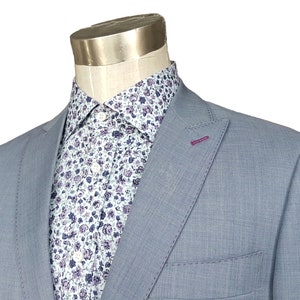 Wool Gray 2 piece Men's and Women's suit includes custom jacket and custom pants Super 100s/ Gray No.7