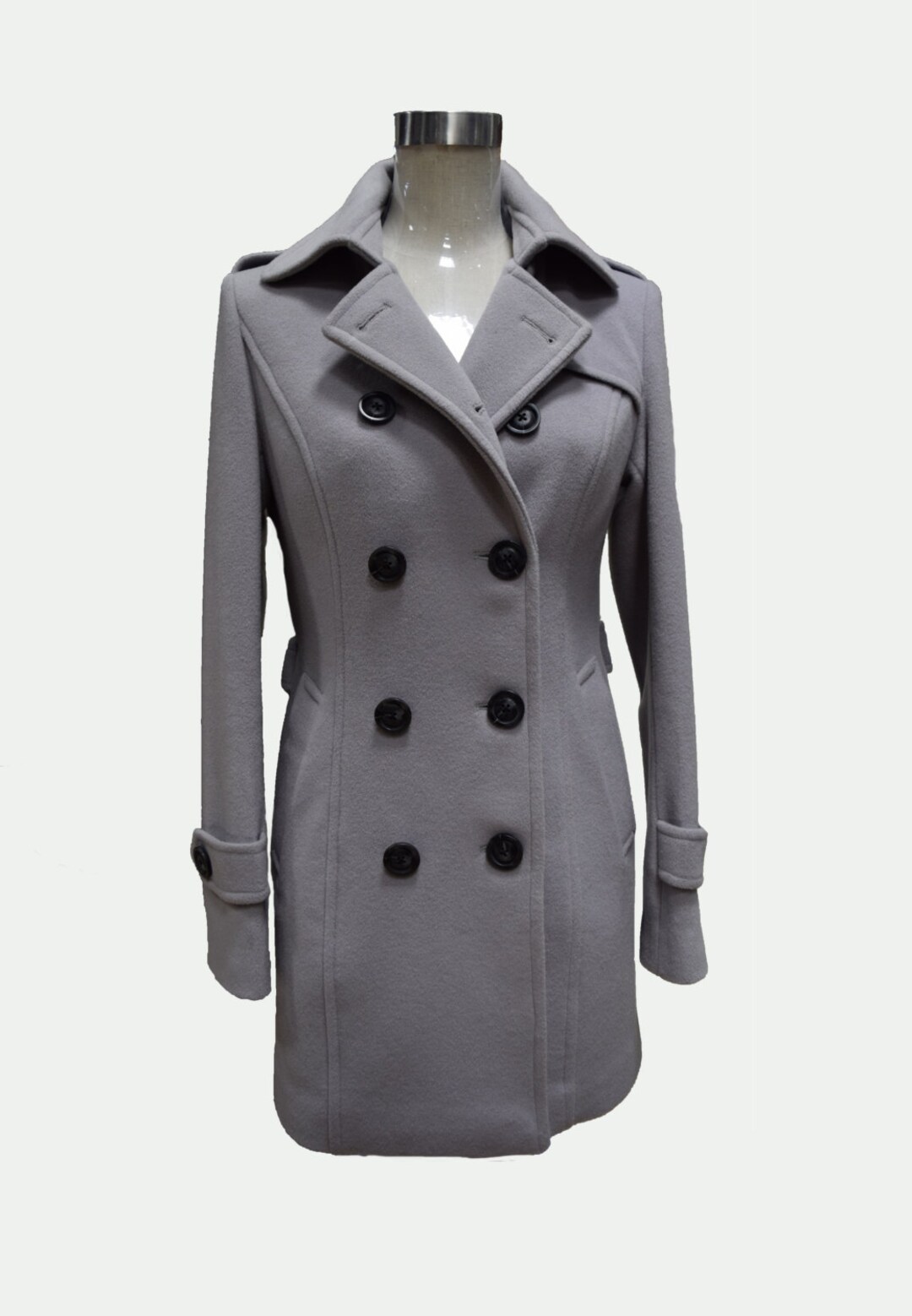 Custom Women's Coat Gray Coat Woman Coat Wool Coat - Etsy