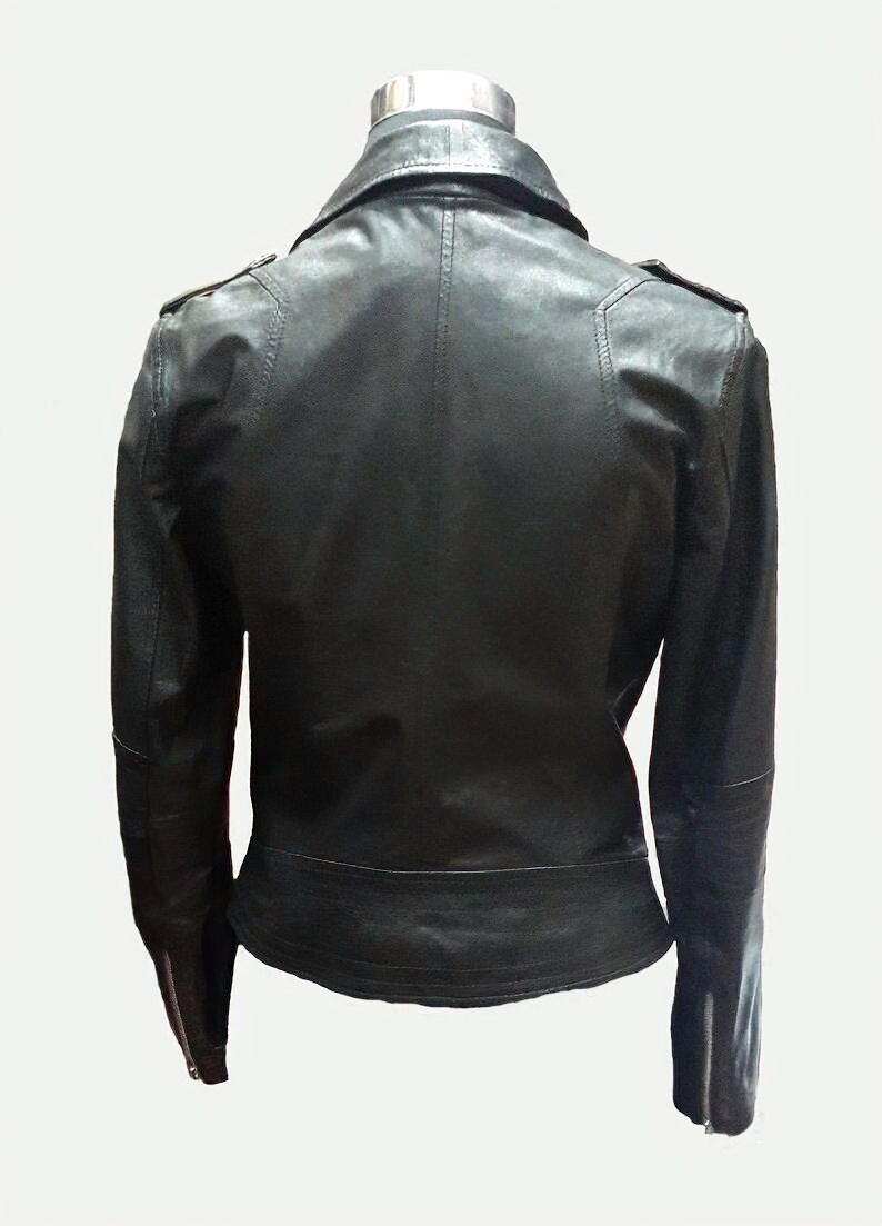 Custom Made Leather Jacket Biker Jacket Black Jacket Etsy