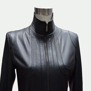 Custom Women&#39;s Leather Jacket - Moto Jacket - Black Jacket - Short Jacket - Women Leather Jacket