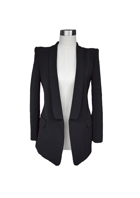 Womens Custom Black Blazer women slim fit blazer white Etsy