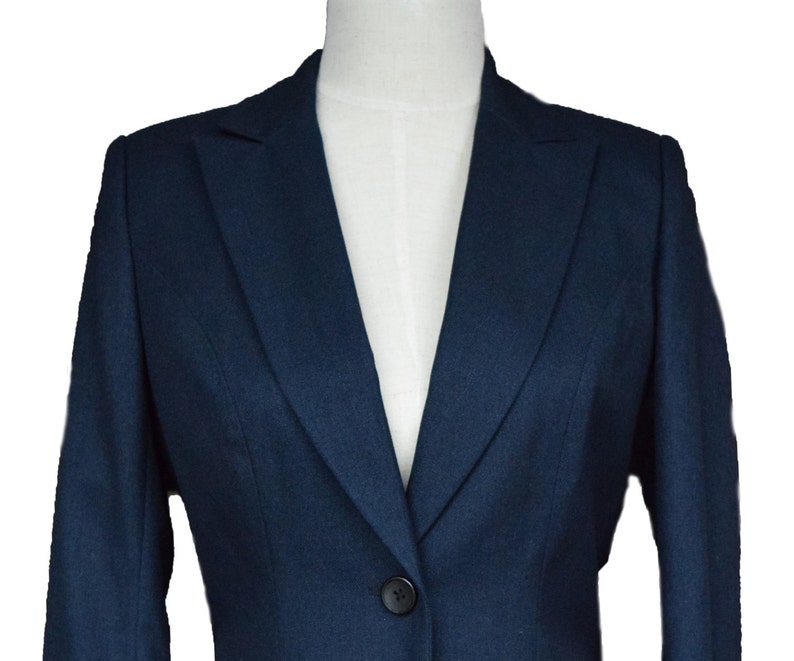 Womens Custom Navy Blue Jacket Womens Slim Fit Blazer Womens - Etsy