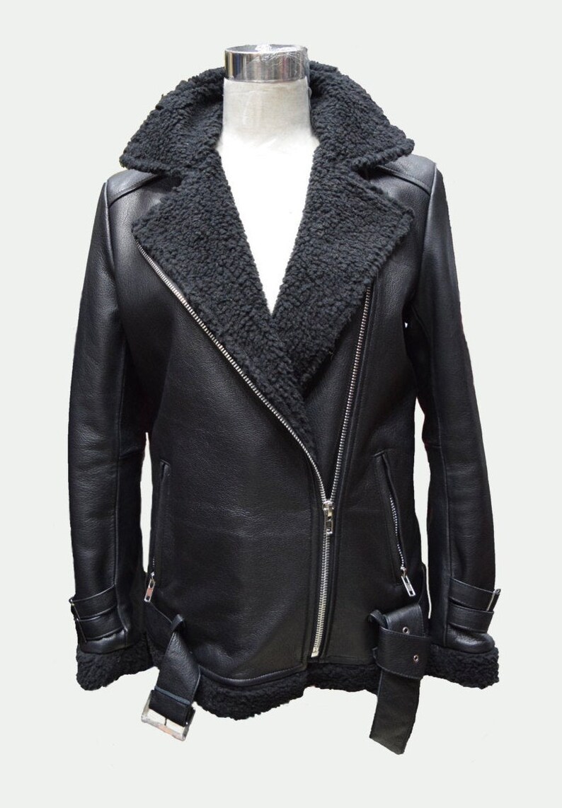Custom Leather Jacket Men's Leather Jacket Shearling Etsy
