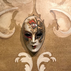Maschera Veneziana,Volto Carte Tarocchi,Maschera Originale