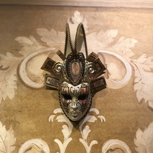 Maschera Veneziana,Jolly con Carte Tarocchi,Maschera Originale