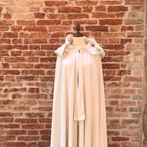 White Velvet Cape,Original Hand Made In Italy