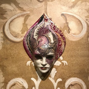 Venetian Mask,Queen Of Clubs,Original Mask of Venice