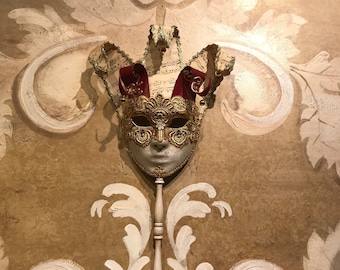 Venetian Mask,Baroque Jester,Original mask