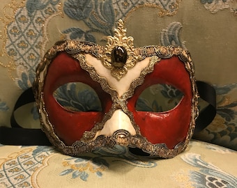 Maschera Veneziana, Colombina Scacchi, Maschera Originale