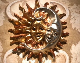 Maschera Veneziana,Sole Luna 3 Foglie,Maschera Di Venezia