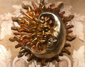 Maschera Veneziana,Sole Luna Tre Foglie,Décoration de l'intérieur