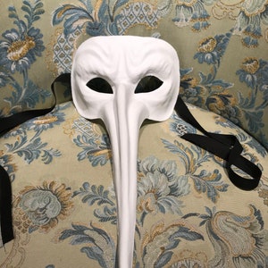 Maschera Veneziana,Maschera Bianca Dello Zanni Da Dipingere