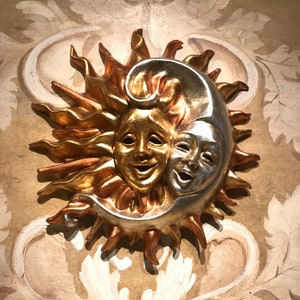 Maschera Veneziana,Sole Luna 3 Foglie,Maschera Di Venezia