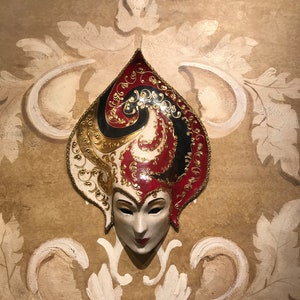 Maschera Veneziana,Goccia Dipinta,Maschera Originale di Venezia