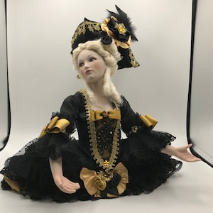 Porcelain Doll,Lady Black Doll,Original Doll