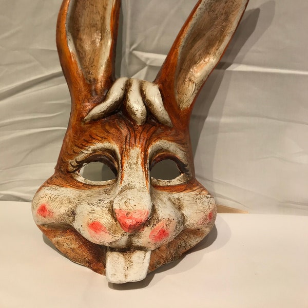Máscara veneciana, máscara de conejo, máscara original de Venecia