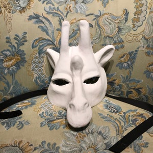 Maschera Veneziana,Maschera Giraffa Bianca Da Dipingere