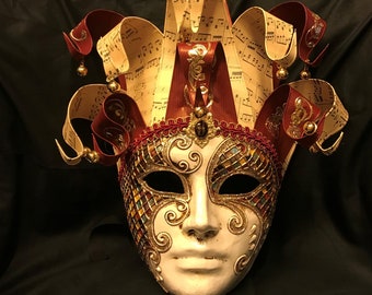ベネチアンマスク、道化師マスク、オリジナルマスク - Etsy 日本
