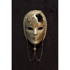 Maschera Veneziana,Maschera Luna,Maschera Originale