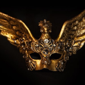 OIDEA Maschera Carnevale Veneziana In Metallo - Foto 3