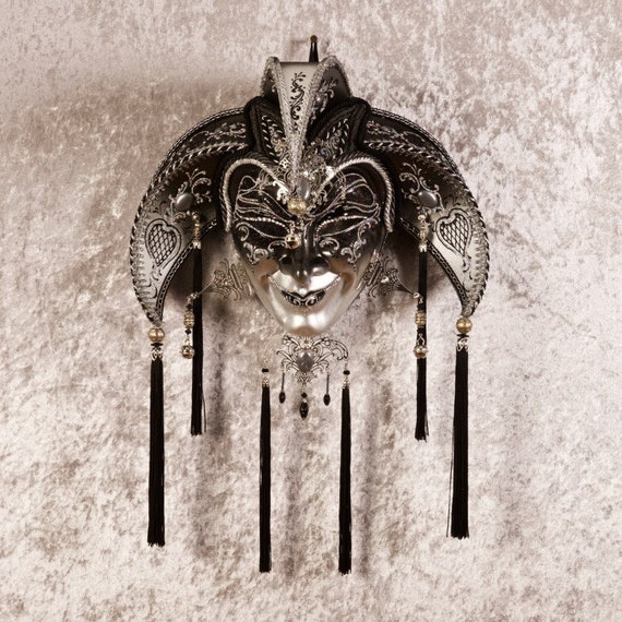 ベネチアンマスク、男の道化師、オリジナルマスク - Etsy 日本