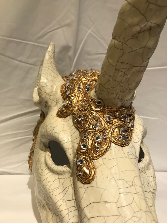 Venetian Mask,unicorn Baroque,macramè,original Mask - Etsy