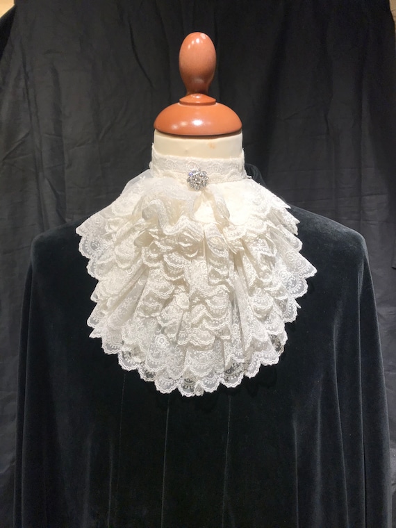 Jabot In Pizzo Colletto Staccabile - Bianco, Per Costumi E Cosplay - Foto 7