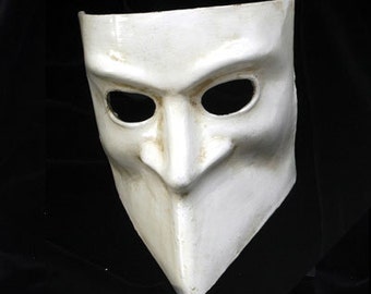 Maschera Veneziana Bauta per Uomo - maschera tradizionale, storica in bianco, nero o oro. M34/35/37