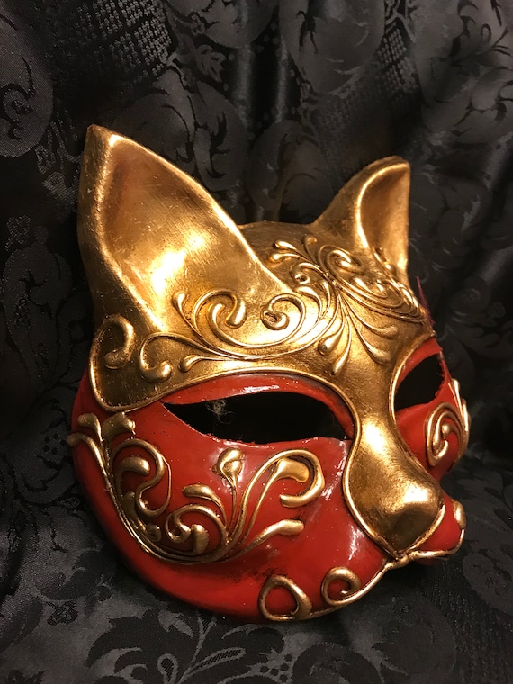 Venetiaans Masker Kattenmasker Traditioneel Venetië | Etsy Nederland
