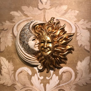 Venetian Mask,Sun And Moon Embraced,Original Venice Mask